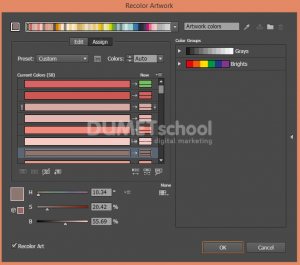 Cara Mengubah Warna Dengan Recolor Artwork
