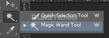 Menghilangkan Warna Background Logo dengan Magic Wand Tool di Photoshop