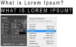 Merubah Huruf Kecil Menjadi Kapital di Photoshop