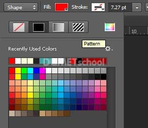 Memberikan Warna Pattern pada Panel Properties di Photoshop