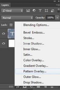 Memberikan Warna Pattern pada Text di Adobe Photoshop