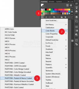 Cara Menampilkan Warna Pantone di Adobe Illustrator