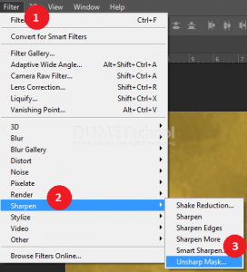 Cara Membuat Text Efek Gold di Photoshop Part 2