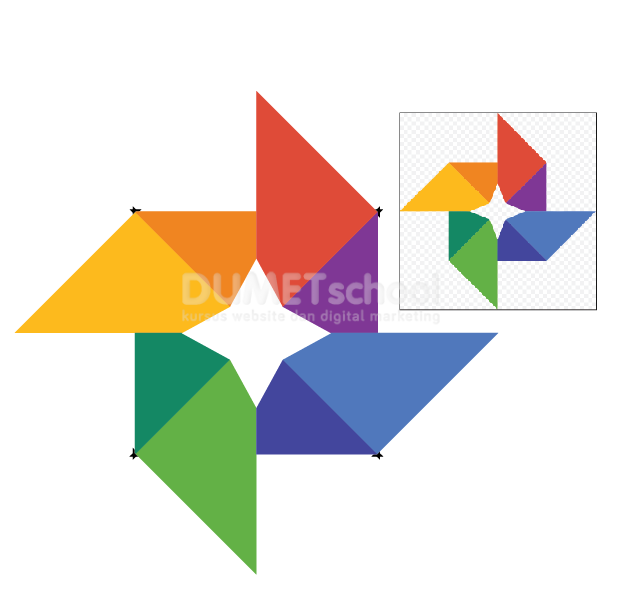 Membuat-Logo-Google-Foto-di-Adobe-Illustrator
