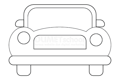Membuat Flat Design Mobil kuning di Adobe Illustrator