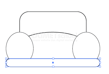 Membuat Flat Design Mobil kuning di Adobe Illustrator