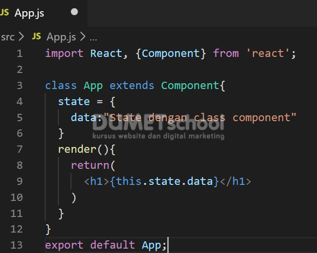 State Class Component Atau Usestate Funtion Component