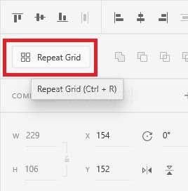 Cara Menggunakan Repeat Grid di Adobe XD