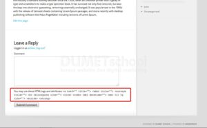 Cara Menghilangkan Tulisan HTML di Bawah Form Comment pada WordPress
