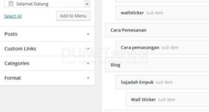 Cara Membuat dan Menambakan Menu Pada CMS WordPress