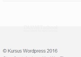 Cara Merubah Footer atau Tulisan Copyright By Pada CMS Wordpress