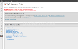 Cara Edit .Htacces Menggunakan Plugin Wp Htacces Editor