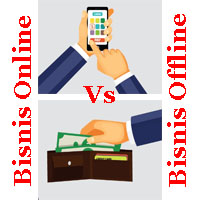 bisnis online vs bisnis offline