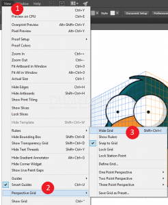 Cara Menghilangkan Perspective Grid di Illustrator