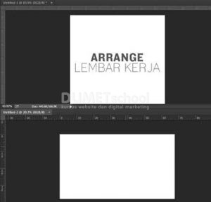 Cara Membuat Tampilan Lembar Kerja Photoshop Menjadi Dua