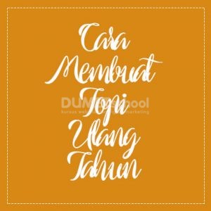 Cara Membuat Stiker Topi Ulang Tahun