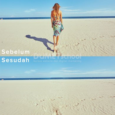 Menghilangkan Objek dengan Photoshop
