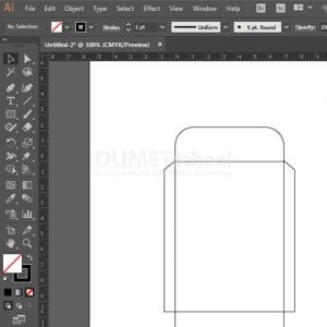Membuat kerangka amplop lebaran di adobe illustrator