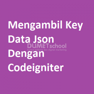 Mengambil Key Data Json Dengan Codeigniter