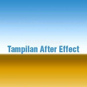 Tampilan Lembar Kerja After Effect