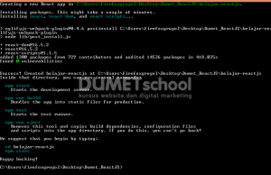 Cara Install ReactJS Melalui Package Manager