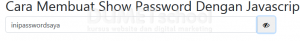 Cara Membuat Show Password Dengan Javascript