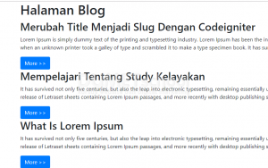 Membuat Pagination Detail Dengan Codeigniter