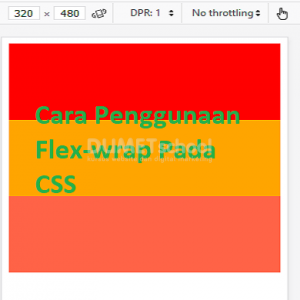 Cara Penggunaan Flex-wrap Pada CSS