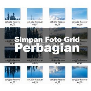 v Simpan Foto Grid Perbagian di Adobe Photoshop