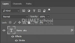 Memberikan Warna Stroke Gradient Pada Teks di Adobe Photoshop