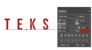 Membuat Teks berwarna Teksture di Adobe Photoshop