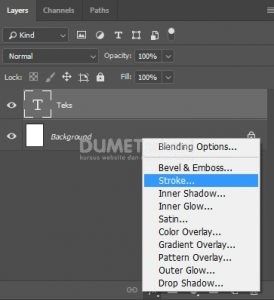 Membuat Teks berwarna Teksture di Adobe Photoshop