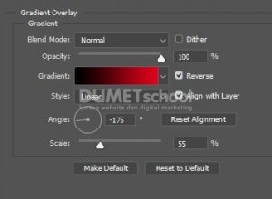 v Membuat Teks dengan Warna Gradient di Adobe Photoshop