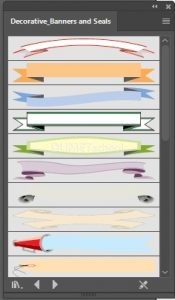 Menggunakan-Decorative-Banners-and-Seals-pada-Adobe-Illustrator