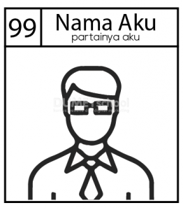 Membuat Gambar Kertas Pemilihan Pemilu di Adobe Illustrator