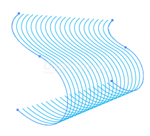 mengatur bentuk shape blend option di adobe illustrator