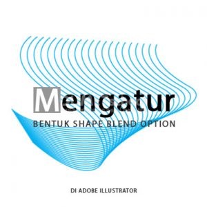 mengatur bentuk shape blend option di adobe illustrator