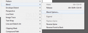 Mengatur Blend Option di Adobe Illustrator