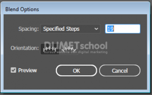 Mengatur Blend Option di Adobe Illustrator