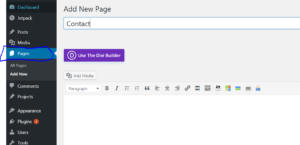 Pages WordPress