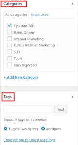 Tag & Categories