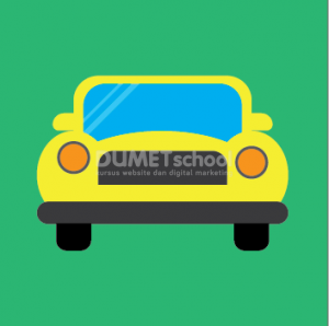 Membuat Flat Design Mobil kuning di Adobe Illustrator