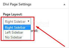 sidebar options
