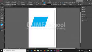 Membuat Objek Jajar Genjang Menggunakan Rectangel Tool di Adobe Indesign