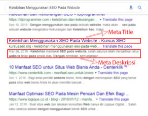 artikel kriteria SEO
