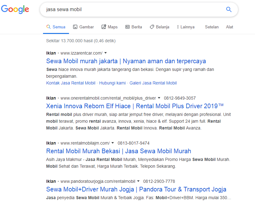 perbedaan facebook ads dan google ads
