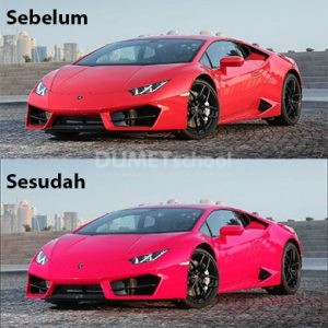 Mengganti Warna Merah Lamborghini menjadi Warna Pink di Adobe Photoshop