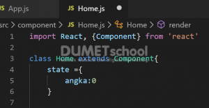 Cara merubah state pada react component