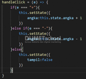 Cara membuat condition rendering pada reactjs