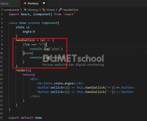 Cara merubah state pada react component